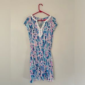 Lilly Pulitzer XXS Anchor Sundress with Hidden Romper Shorts